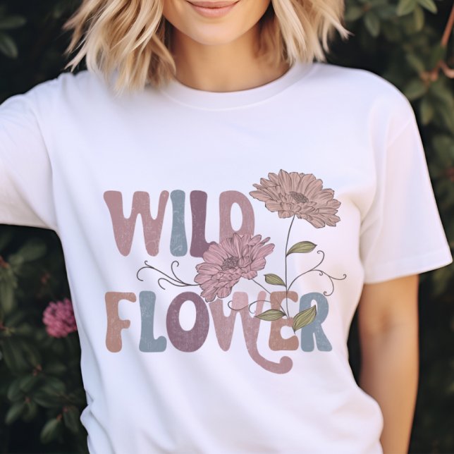Camiseta Camiseta-T de Boho Wild Flower (Criador carregado)