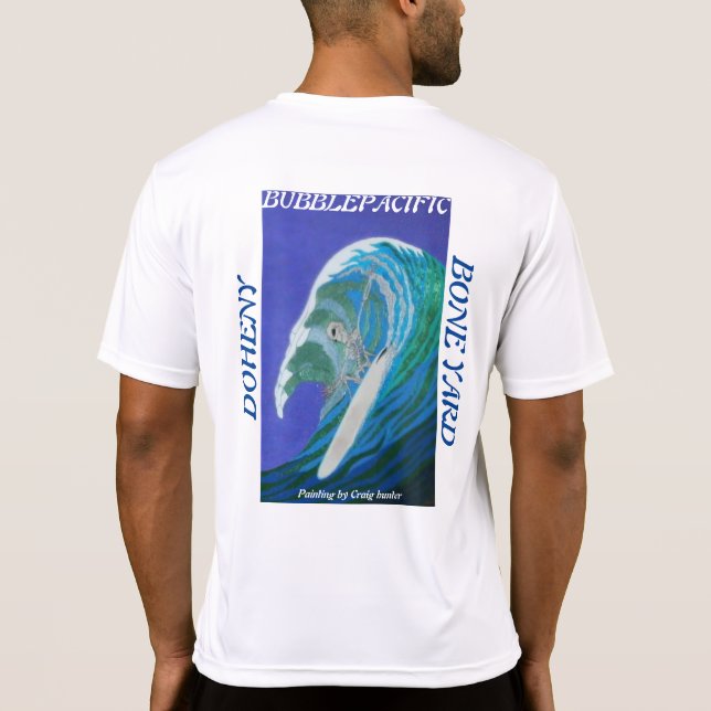 Camiseta Camiseta-T de chá flutuante (Verso)