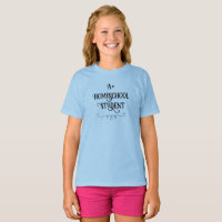 Camiseta-T de estudante universitária A+