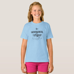 Camiseta Camiseta-T de estudante universitária A+