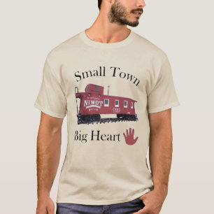 Camiseta Camiseta-T de Homens do Coração de Pequena Cidad
