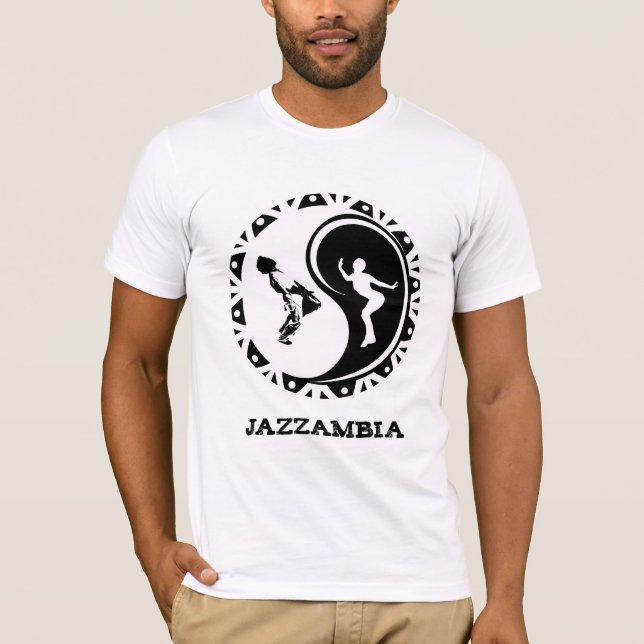 Camiseta Camiseta-T de Jazzambia Yin Yang (Frente)