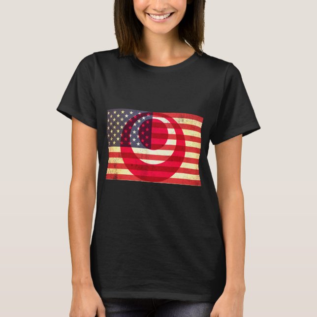 Camiseta Camiseta-T de Lady Hafu Americana/Okinawawan (Frente)