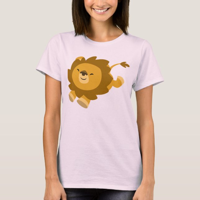 Camiseta Camiseta-T de Leão-Leão-de-Cartoon Ecstático-Bonit (Frente)