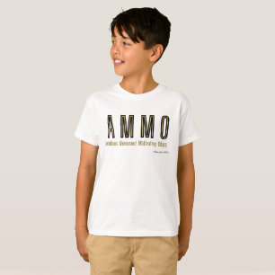 Camiseta Camiseta-T do Roupa da sigla Ammo USA