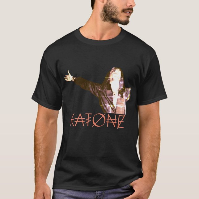 Camiseta Camiseta-T escura gráfica, gráfica, masculina e fe (Frente)