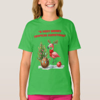 Camiseta - Camiseta T Familiar de Natal Tropical