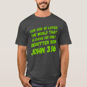 Camiseta Camiseta-T John 3:16 de uso masculino