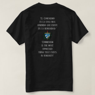 Camiseta Camiseta-T-masculino comunismo cubano