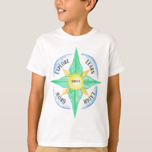 Camiseta Camiseta-T para crianças - Motto Extrancolorido