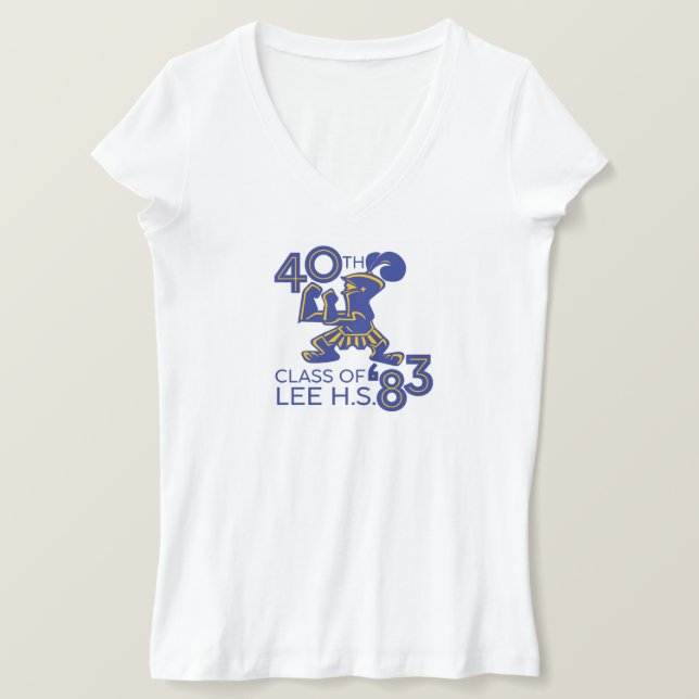 Camiseta Camiseta-T-Pescoço-feminino - Logotipo do Cheio (Frente do Design)