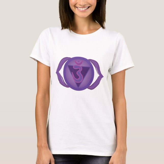 Camiseta Camiseta-T-shirt de Ajna ou de Third eye Chakra, d (Frente)