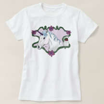 Camiseta-T-Unicórnio e Hummingbird