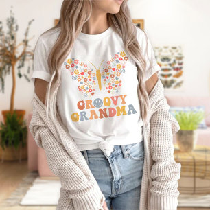 Camiseta Camiseta-T-Vovó-Groovy,Camiseta-T-Borboleta-Groovy