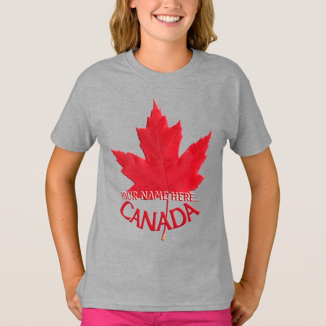 Camiseta Camiseta-taça-taça-canadense Maple Leaf Shirt (Frente)