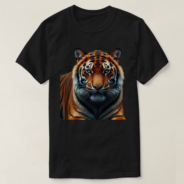 Camiseta Camiseta-Tigre Majestosa (Frente do Design)