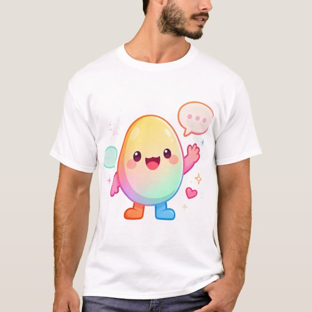 Camiseta CamisetaA Vida Divertida do Ovo (Frente)