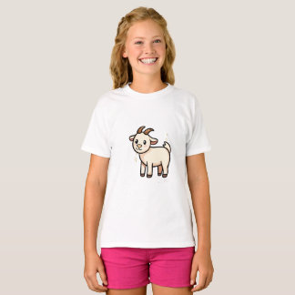 Camiseta CamisetaCute Cartoon Cabra Kids T-Shirt