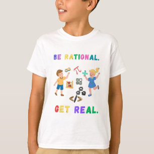 Camiseta CamisetaHumor Matemático Fofo - Seja Racional Seja