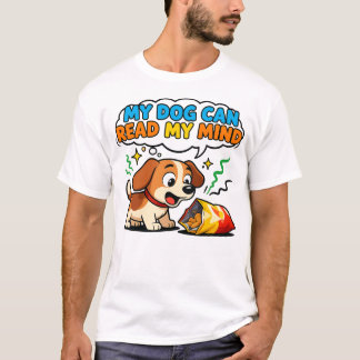Camiseta CamisetaMeu Cachorro Pode Ler Minha Mente
