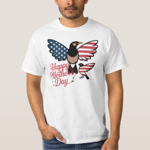 Camiseta CamisetaPátria Feliz Dia das Mães Pássaros Camiset