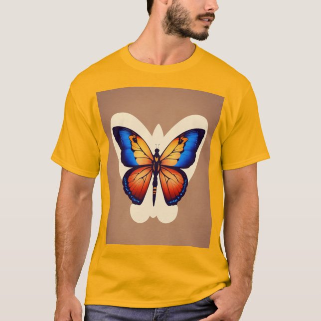 Camiseta "Camisetas de Design de borboleta únicas | Lindo & (Frente)