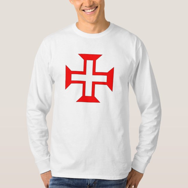 Camiseta Camisia alba Crucis Ordinis Christi (Frente)