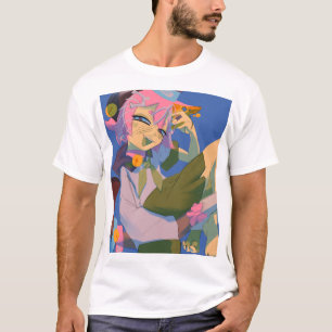 Camiseta Camisinha-de-cabra-rosa Saikotic Çardyne Men