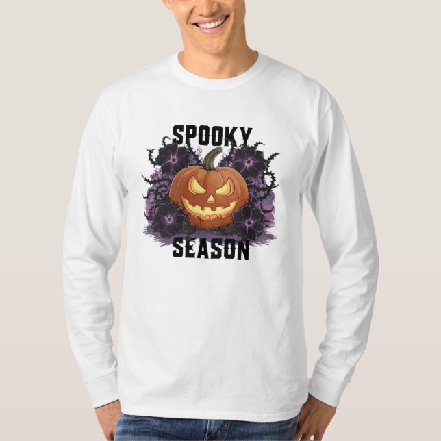 Camiseta Camisola, Camisa-T - Halloween (Frente)