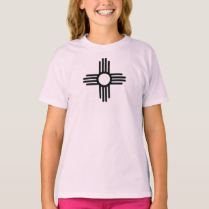 Camiseta Camisola com Capuz do Sol Zia do Estado do Novo Mé