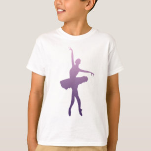 Camiseta Camisola das meninas do balé