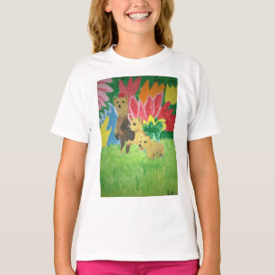 Camiseta Camisola de 3 meninas dos ursos