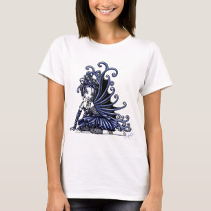 Camiseta Camisola de alças azul da fada do tatuagem de