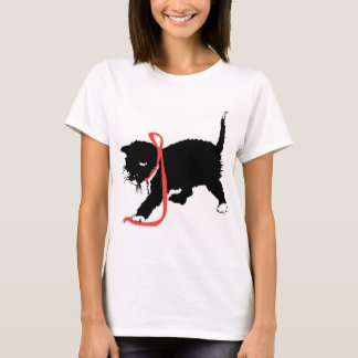 Camiseta Camisola de alças bonito do gatinho do KRW