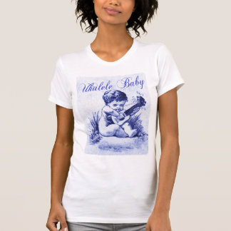 Camiseta Camisola de alças das senhoras do bebê do Ukulele