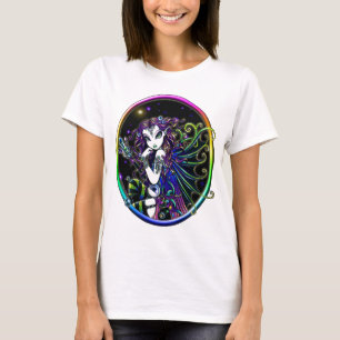Camiseta Camisola de alças de cristal da fada do arco-íri