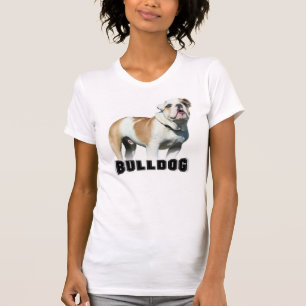 Camiseta camisola de alças do buldogue