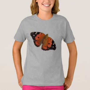 Camiseta Camisola de alças do design da borboleta de