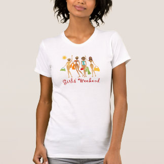 Camiseta Camisola de alças do fim de semana das meninas