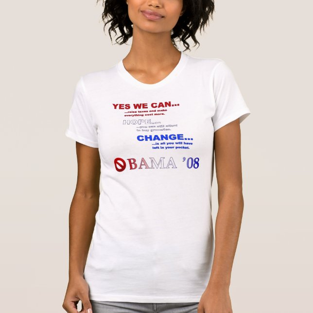 Camiseta Camisola de alças do No-Bama das mulheres (Frente)