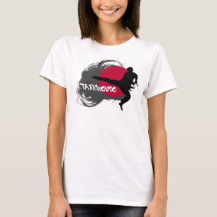 Camiseta Camisola de alças do Taekwondo das mulheres