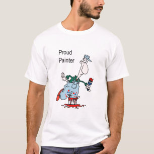 Camiseta camisola de alças orgulhosa do pintor