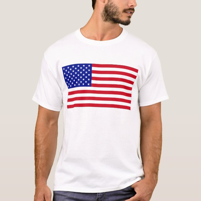 Camiseta Camisola de alças patriótica da bandeira americana (Frente)