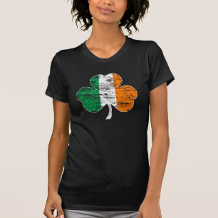 Camiseta Camisola de alças pesada afligida do trevo