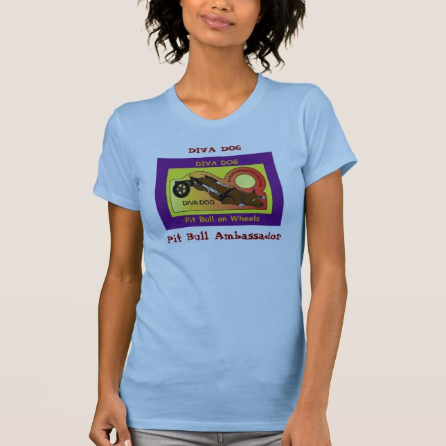 Camiseta Camisola de alças roxa das senhoras do CÃO da DIVA (Frente)