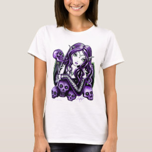 Camiseta Camisola de alças roxa gótico do país das fadas