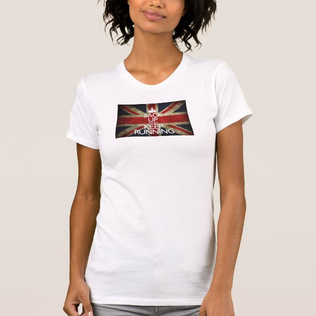Camiseta Camisola de alças Running de Union Jack (Frente)
