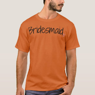 Camiseta Camisola de dama de honra gola redonda linda prese