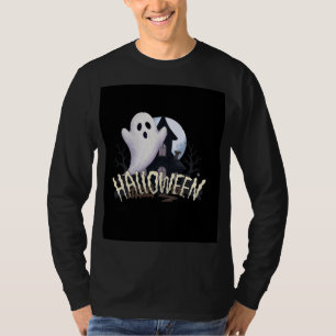 Camiseta Camisola de Halloween de Fantasma Fofo - H Vintage
