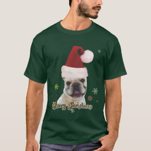 Camiseta Camisola de moletom para bulddog de Natal